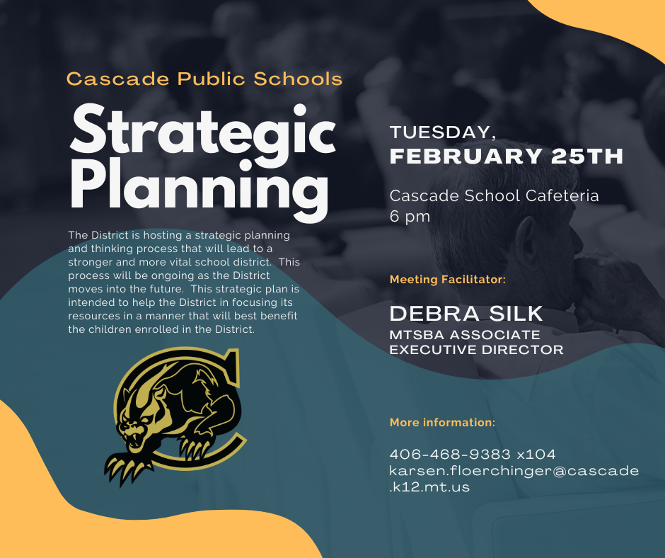 Strategic Planning Feb 25th @ 6pm