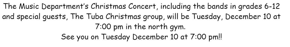 JH HS Band Concert