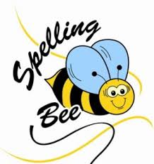 drawing of spelling bee flying thru the air